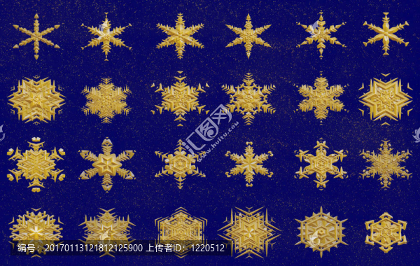 金色的雪花