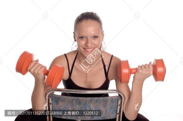 健身的女孩