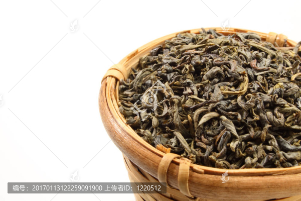 綠茶的葉子