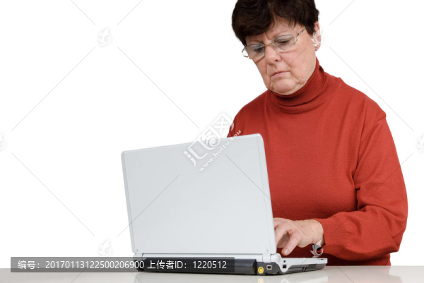 帶筆記本的高級女人