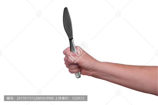 手上的黃油刀