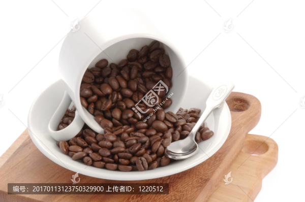 新鮮烘焙的咖啡