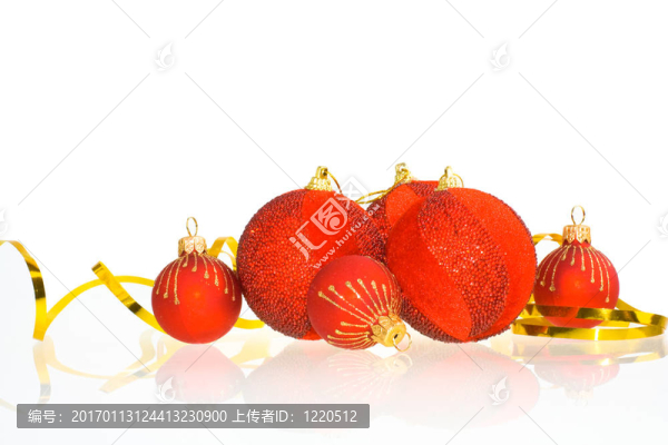 紅色的圣誕球