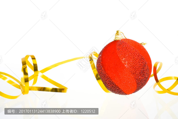 紅色的圣誕球