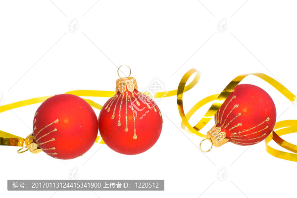 紅色的圣誕球