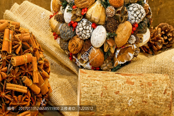 干燥的裝飾品