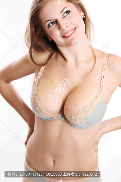 穿著藍(lán)色內(nèi)衣的性感女人