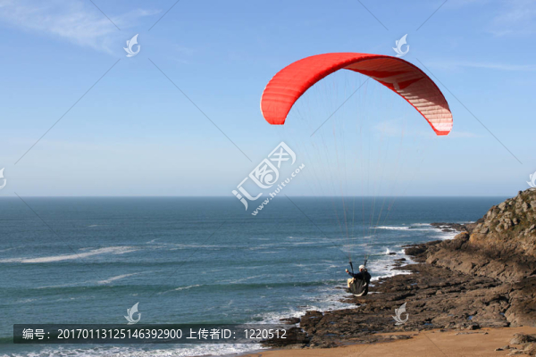 parapente,EN布列塔尼