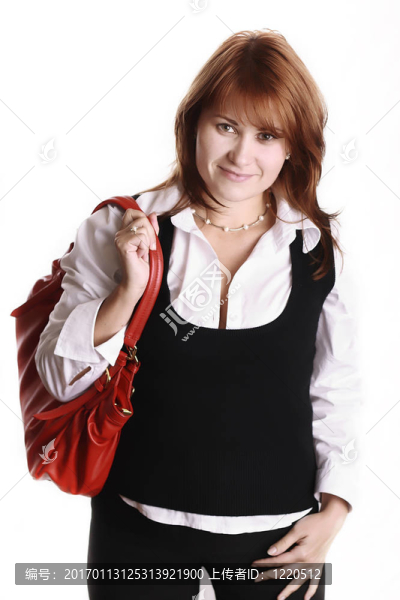 有吸引力的女人有一個偉大的一天