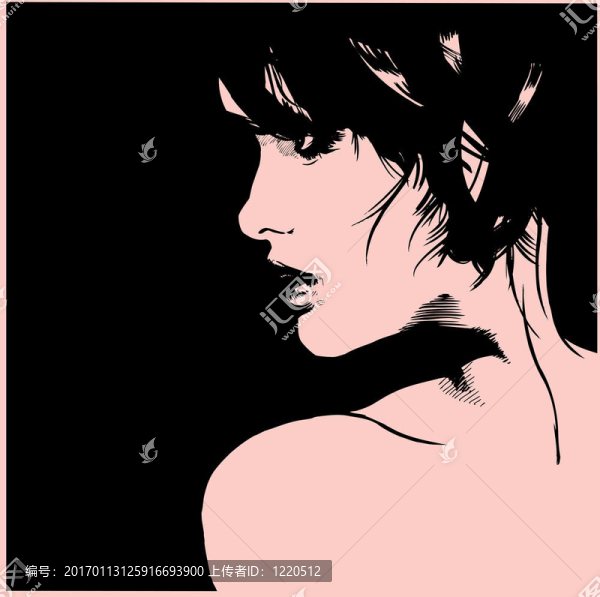 美麗的女模特