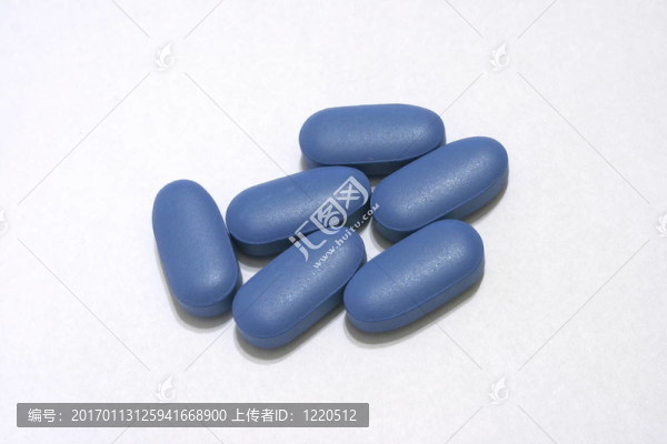 藍(lán)色的藥片