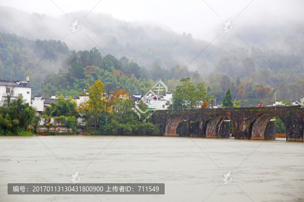 山水古橋,齊云山登封橋