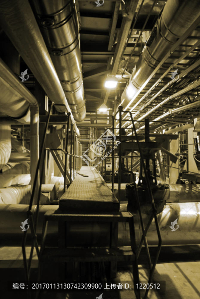 發(fā)電廠的管、管和煙囪