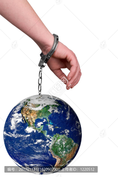 戴著手銬的地球