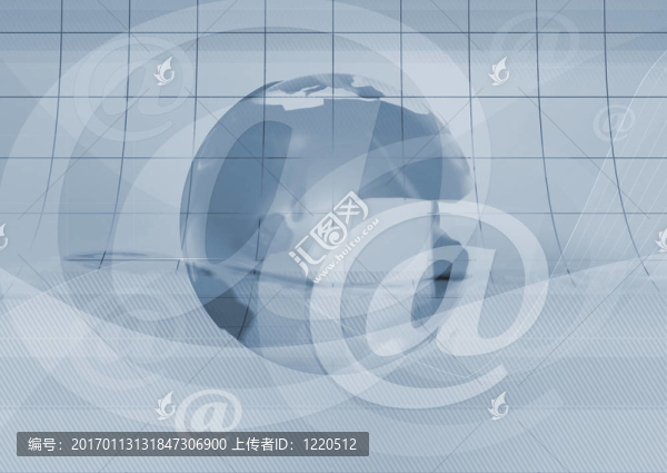 電子郵件符號與地球