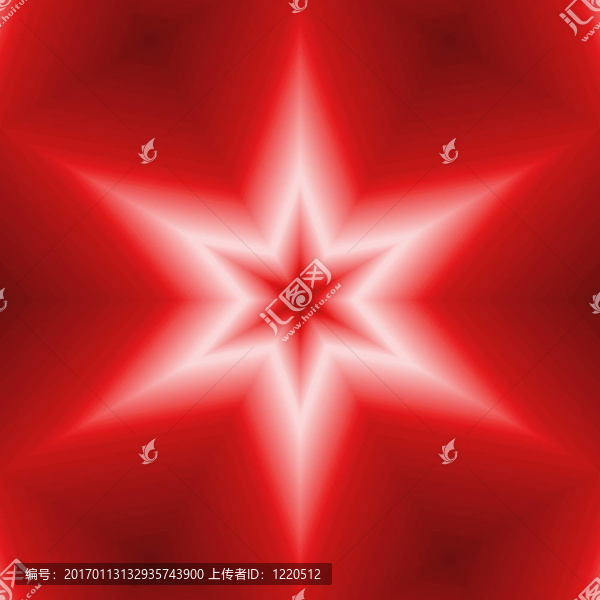 紅色六點(diǎn)星設(shè)計(jì)