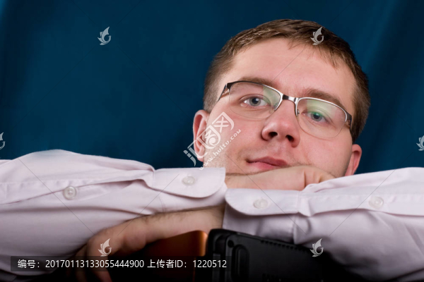 勞累的商人
