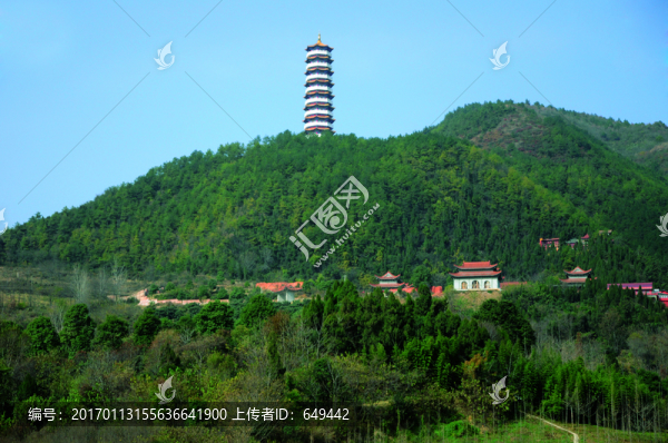 天蕩山,燈塔,寺廟,風(fēng)景區(qū)