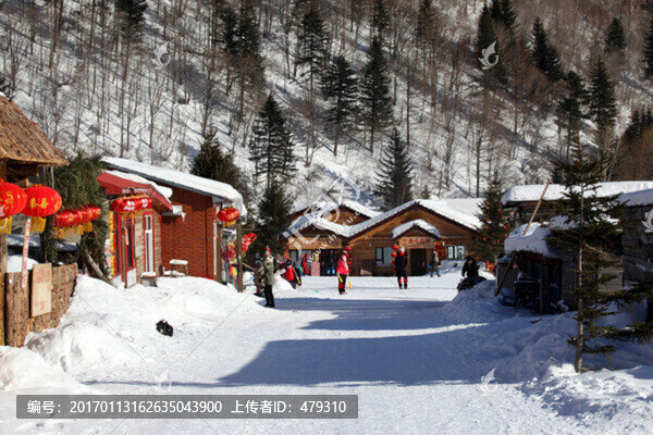 雪鄉(xiāng),雙峰林場,春節(jié),紅燈,燈
