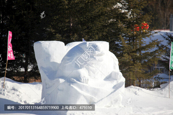 雪雕,雕塑,雪鄉(xiāng),冰雪藝術(shù),雪