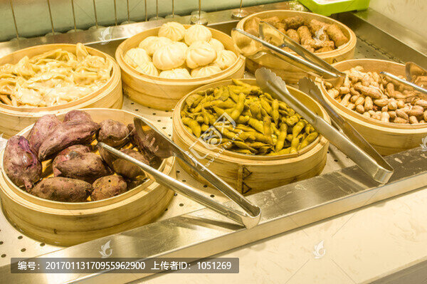 自助餐小吃,蒸煮主食