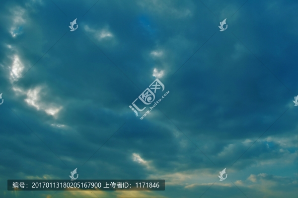 烏云,天空