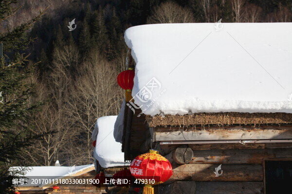 雪鄉(xiāng),雙峰林場,春節(jié),紅燈,燈