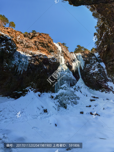 轎子雪山冰瀑（全景高清大圖）