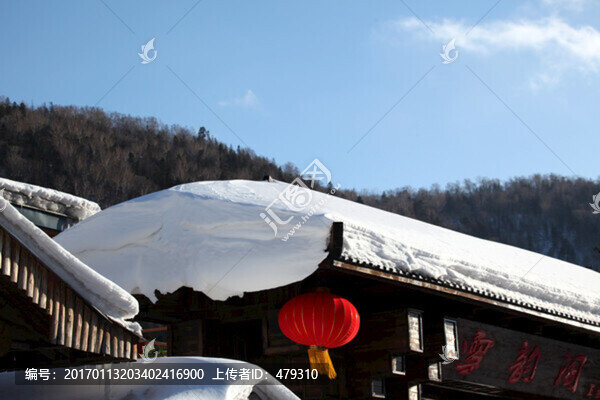 雪鄉(xiāng),雙峰林場,春節(jié),紅燈,燈