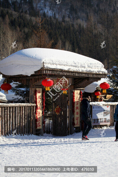 雪鄉(xiāng),雙峰林場(chǎng),春節(jié),紅燈,燈