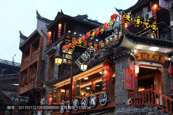 鳳凰古城,夜景,湘西,著名景點