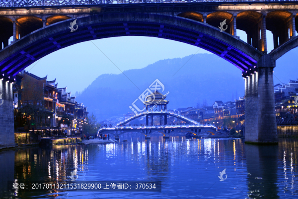 鳳凰古城,夜景,湘西,著名景點