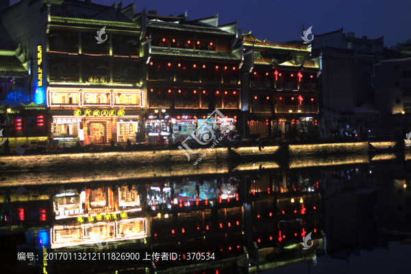 鳳凰古城,夜景,湘西,著名景點(diǎn)