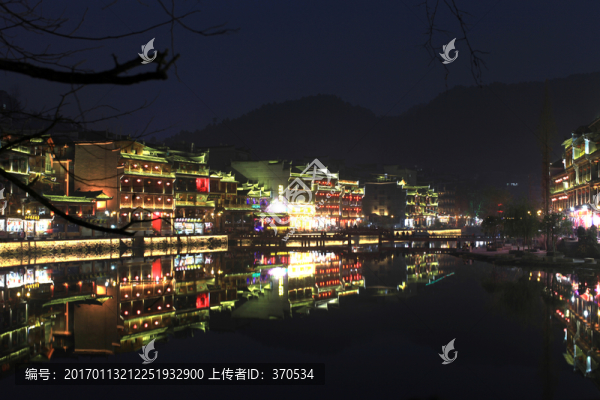 鳳凰古城,夜景,湘西,著名景點(diǎn)