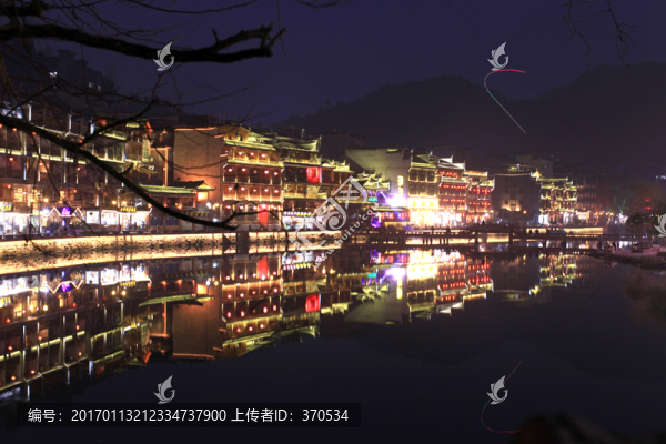鳳凰古城,夜景,湘西,著名景點(diǎn)