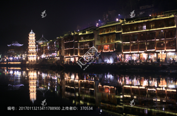 鳳凰古城,夜景,湘西,著名景點(diǎn)