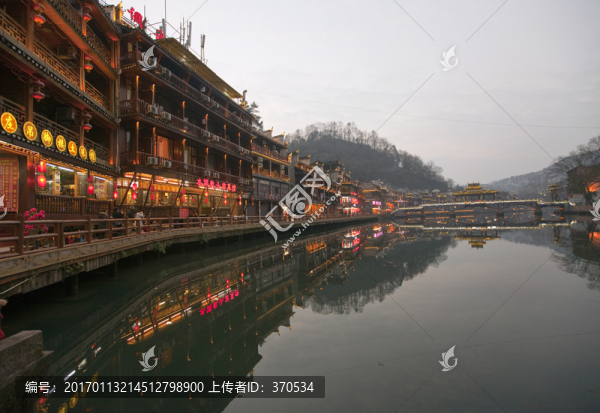 鳳凰古城,夜景,湘西,著名景點