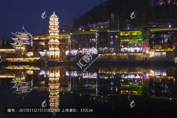 鳳凰古城,夜景,湘西,著名景點(diǎn)