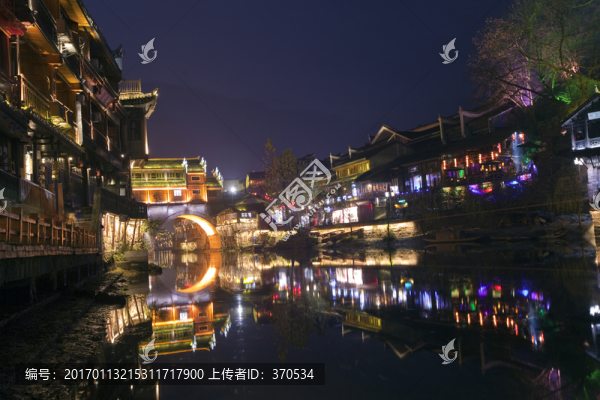 鳳凰古城,夜景,湘西,著名景點