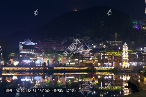 鳳凰古城,夜景,湘西,著名景點(diǎn)
