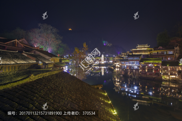鳳凰古城,夜景,湘西,著名景點