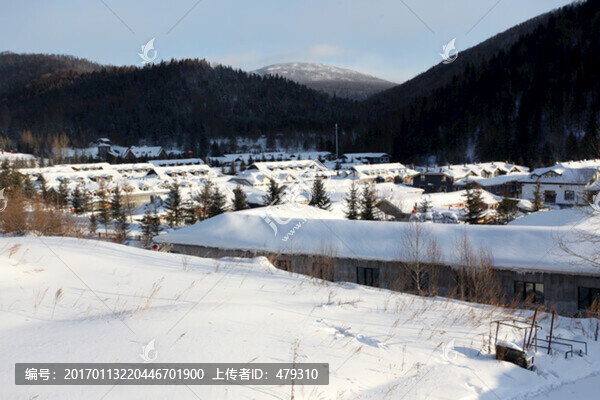 雪鄉(xiāng),雙峰林場(chǎng),東北民居,白雪