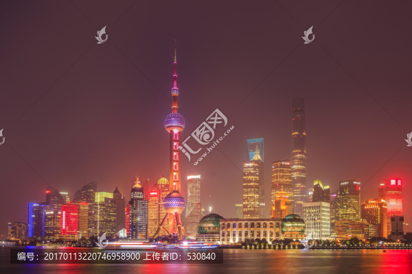 上海陸家嘴夜景