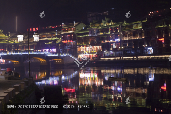 鳳凰古城,夜景,湘西,著名景點