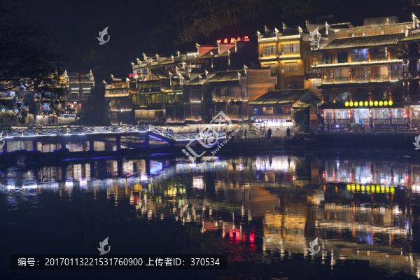鳳凰古城,夜景,湘西,著名景點