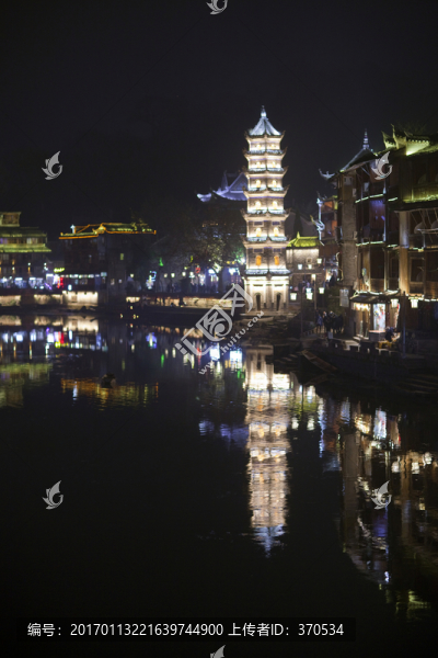 鳳凰古城,夜景,湘西,著名景點