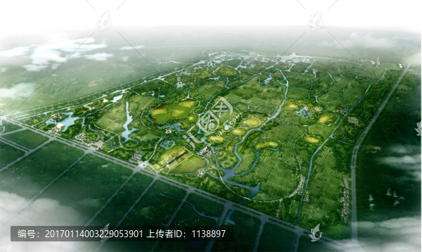 鴻山國家考古遺址公園規(guī)劃效果圖