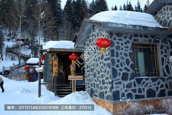 雪鄉(xiāng),雙峰林場,春節(jié),紅燈,燈