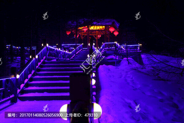 雪鄉(xiāng),小屋,夜景,風(fēng)景,雪景