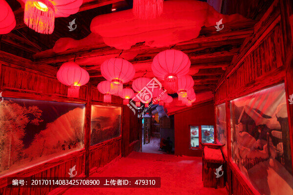 雪鄉(xiāng),雙峰林場,春節(jié),紅燈,燈
